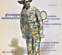 Sonatas for recorder and basso continuo : Vol.1 / Giuseppe Sammartini | Sammartini, Giuseppe (1695-1750). Compositeur. Comp.